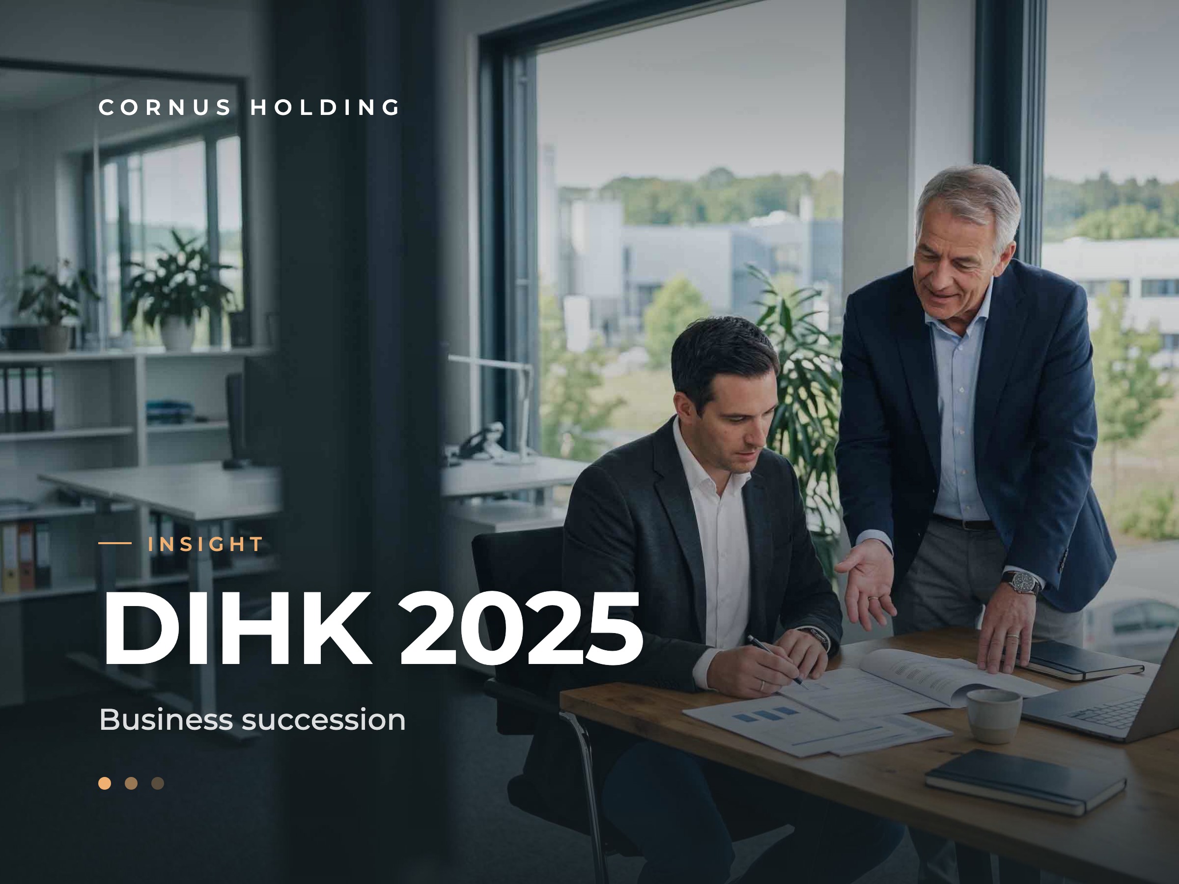 Cornus Holding insight: DIHK business succession report 2025.